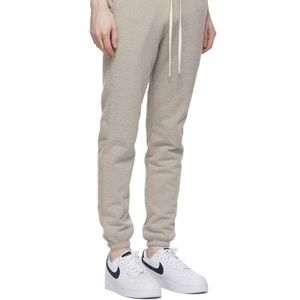 JOHN ELLIOTT Gray/Beige Terry Fur LA Lounge Pants Joggers Size Medium